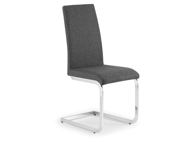 Roma Grey Fabric Dining Chair - 1