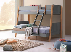 Rover Grey & Oak Triple Bunk Bed
