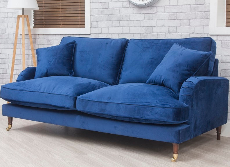 Rupert Navy Three Seat Sofa - 2