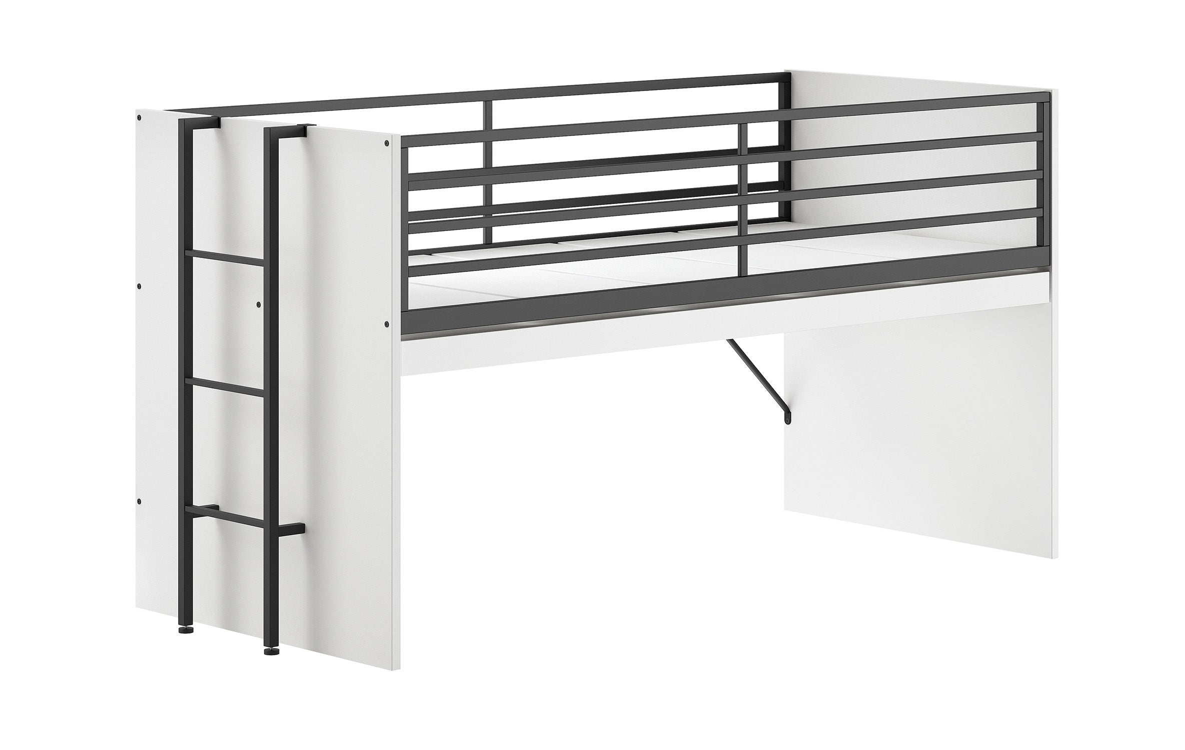 Sam Mid Sleeper Bed(85) 90 X 200 Cm White (VIP)