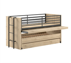 Sam Mid Sleeper Bed(86) 90 X 200 Cm Oak with Desk (VIP)