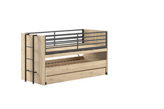 Sam Mid Sleeper Bed(86) 90 X 200 Cm Oak with Desk (VIP)