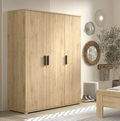 Sam 3 Door Wardrobe Oak (VIP)