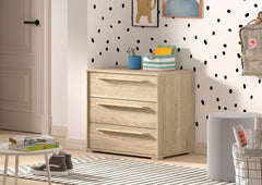 Sam Chest 3 Drawers For Mid Sleeper Oak (VIP)