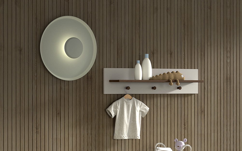 Sezane Wall Shelf Clay/Walnut (VIP)