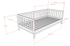 Sezane Cabin Bed 90 X 200 Cm Clay/Walnut (VIP)
