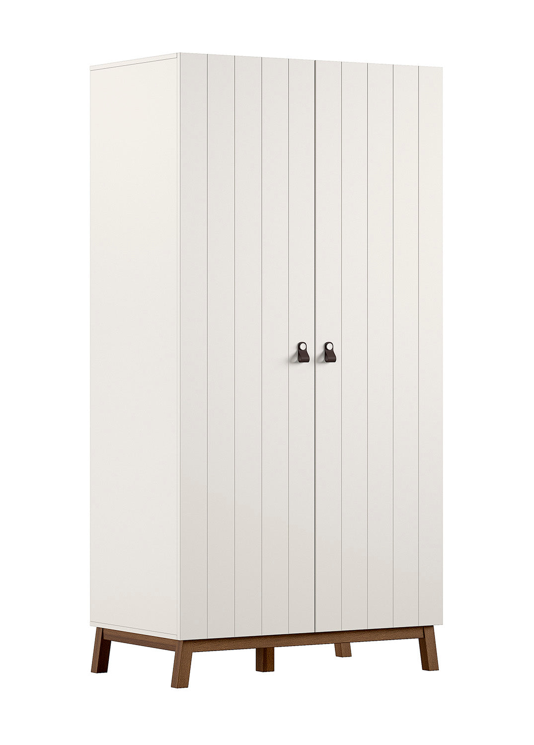 Sezane 2 Door Wardrobe Clay/Walnut (VIP)