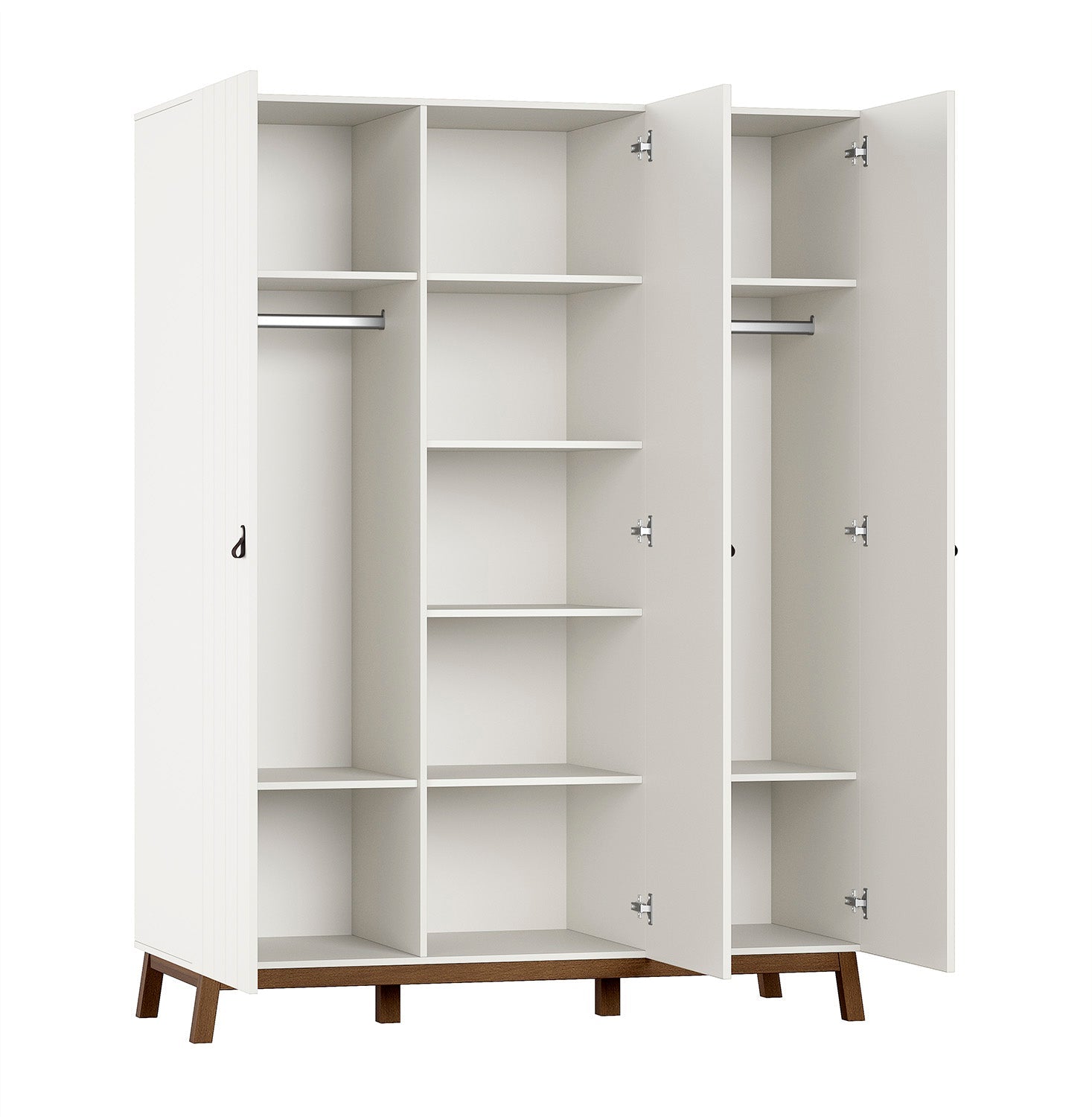 Sezane 3 Door Wardrobe Clay/Walnut (VIP)