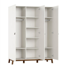 Sezane 3 Door Wardrobe Clay/Walnut (VIP)