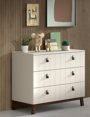 Sezane Chest Of 3 Drawers Clay/Walnut (VIP)