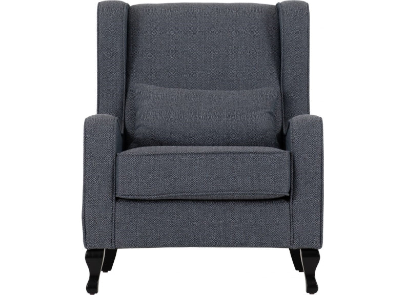 Sherborne Slate Fabric Armchair - front