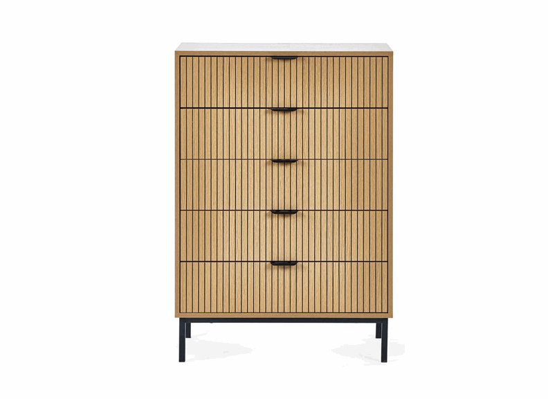 Sia Five Drawer Chest Of Drawers - front