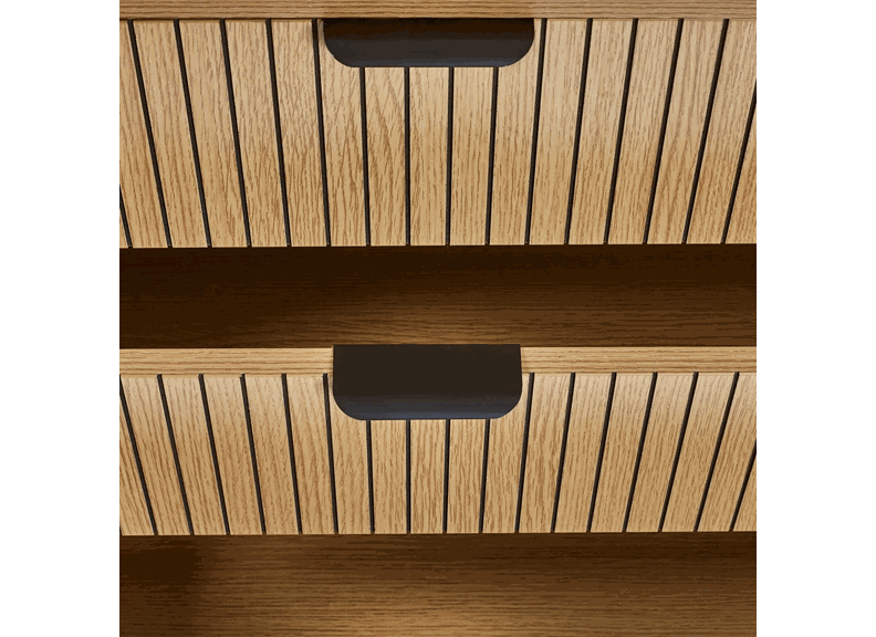 Sia Five Drawer Chest Of Drawers - detail