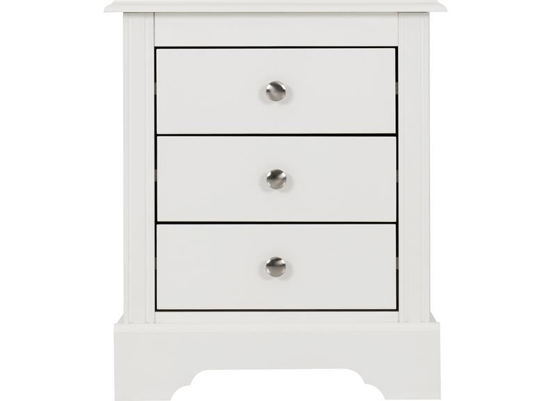 Stratford Three Drawer Bedside – Modern Storage Nightstand for Bedroom (Pre-Order Only)