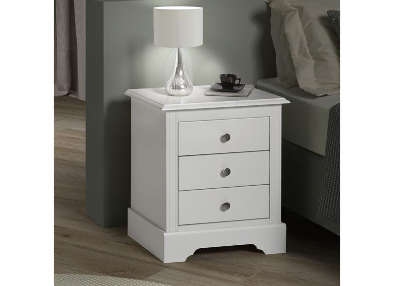Stratford Three Drawer Bedside – Modern Storage Nightstand for Bedroom (Pre-Order Only)