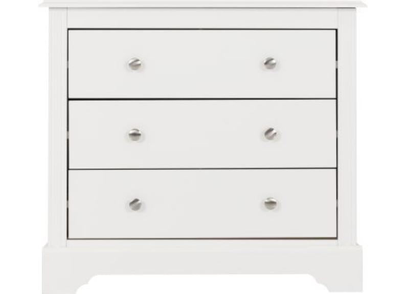 Stratford Three Drawer Bedroom Chest – Modern Storage for Bedrooms
