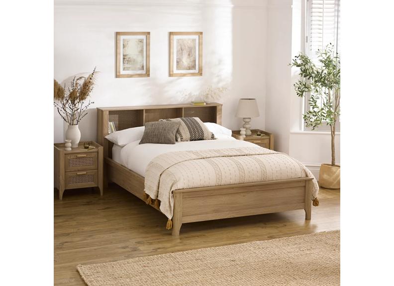 Sydney Rattan Bed - room