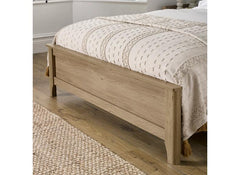 Sydney Oak Rattan Bed - foot