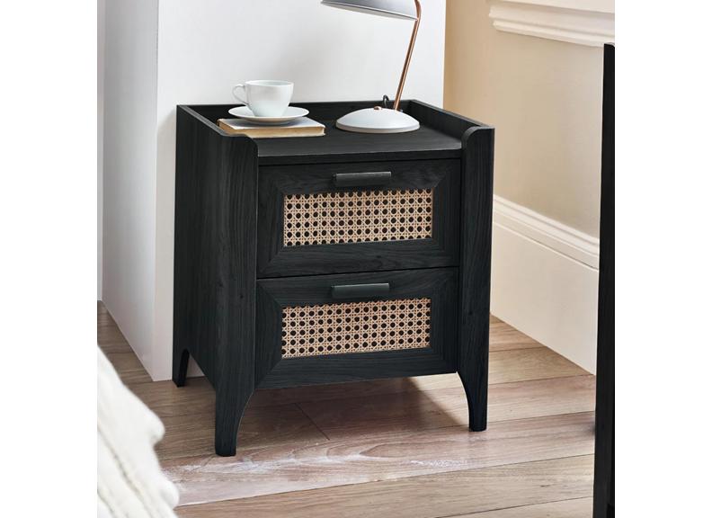 Sydney Black Ash Bedside - room