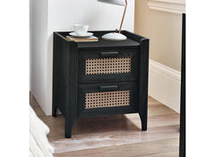 Sydney Black Ash Bedside - room