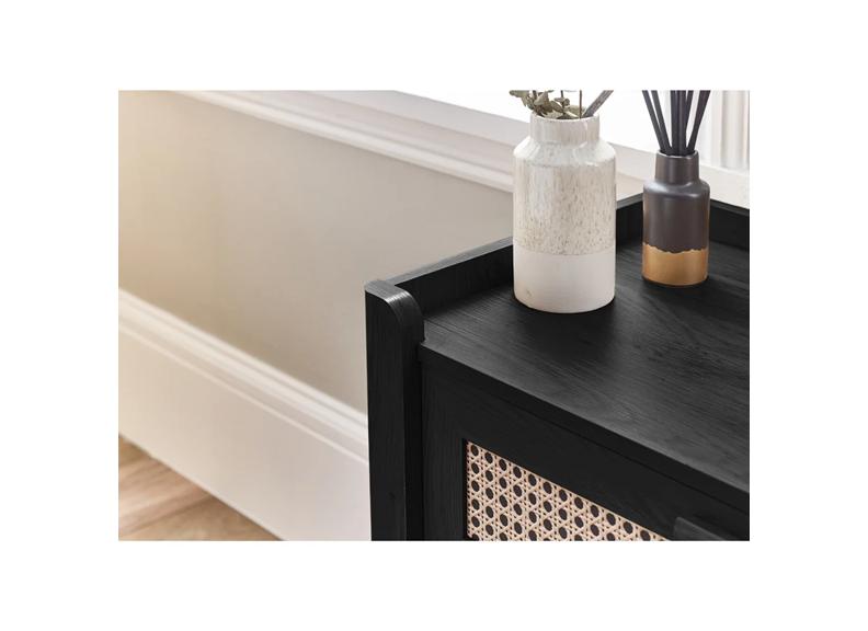 Sydney Black Ash  5 Drawer Chest - top