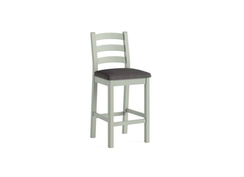 Salcombe Sage Bar Stool - charcoal seat