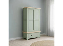 Salcombe Sage Two Door Wardrobe - room