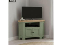 Salcombe Sage Corner TV Stand - room