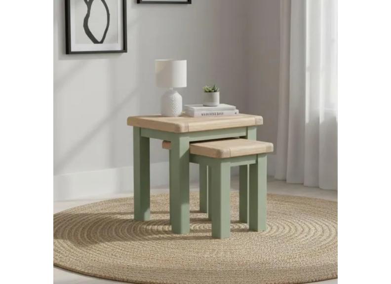 Salcombe Sage Table Nest - room