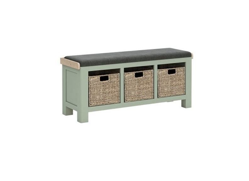 Salcombe Sage Storage Bench – Elegant, Modern & Built to Last