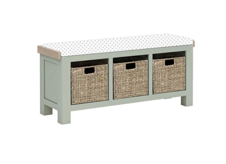 Salcombe Sage Storage Bench – Elegant, Modern & Built to Last