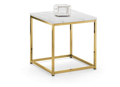 Scala White & Gold Lamp Table - 1