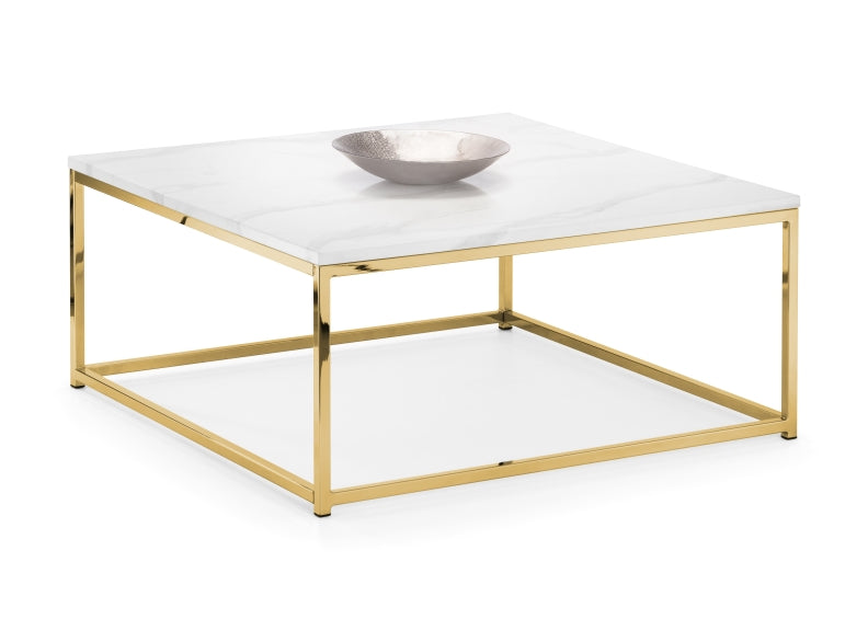 Scala White & Gold Coffee Table - 2