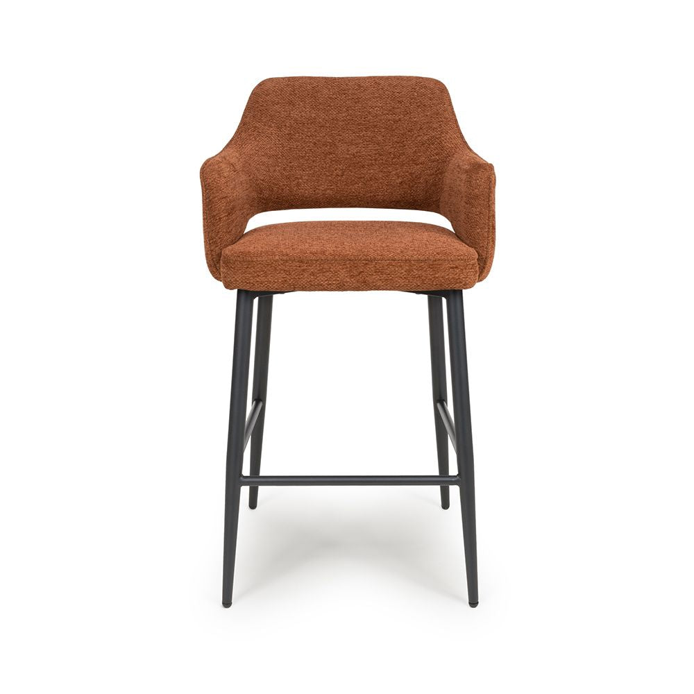 Ted Counter Chair - Set of 2 - Rust - Image 1