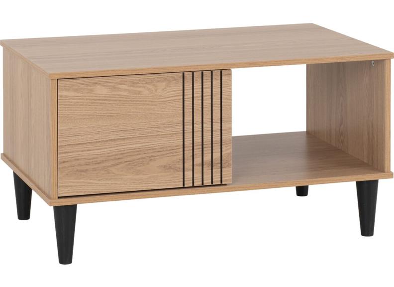 Tessa Coffee Table – Oak Effect Wooden Coffee Table With Storage Compartment | Modern Living Room Furniture