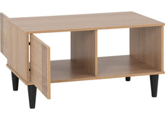 Tessa Coffee Table – Oak Effect Wooden Coffee Table With Storage Compartment | Modern Living Room Furniture