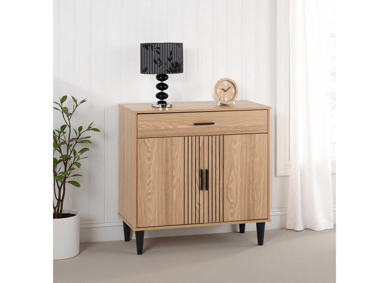 Tessa Two Door One Drawer Small Sideboard – Oak Effect Wooden Small Sideboard | Modern Living Room Furniture (Copy)