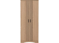 Tessa Two Door Wardrobe – Oak Effect Bedroom Wardrobe | Modern Bedroom Furniture