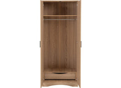 Tessa Two Door Wardrobe – Oak Effect Bedroom Wardrobe | Modern Bedroom Furniture