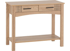 Tessa Console Table – Oak Effect Wooden Occasional Table With Storage Compartment | Modern Occasional Furniture