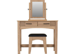 Tessa Dressing Table Set – Oak Effect Bedroom Furniture | Modern Bedroom Furniture