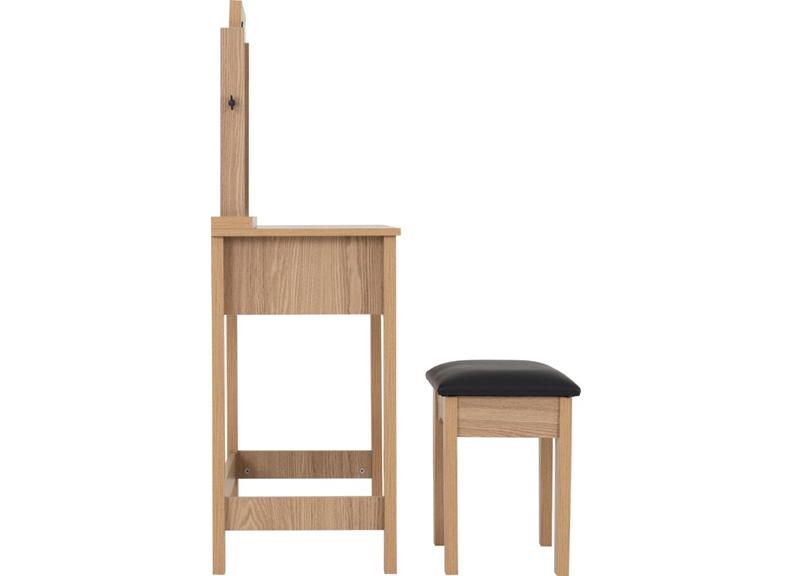 Tessa Dressing Table Set – Oak Effect Bedroom Furniture | Modern Bedroom Furniture