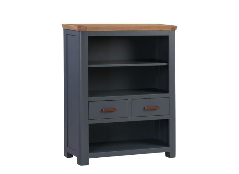 Treviso Blue Low Bookcase