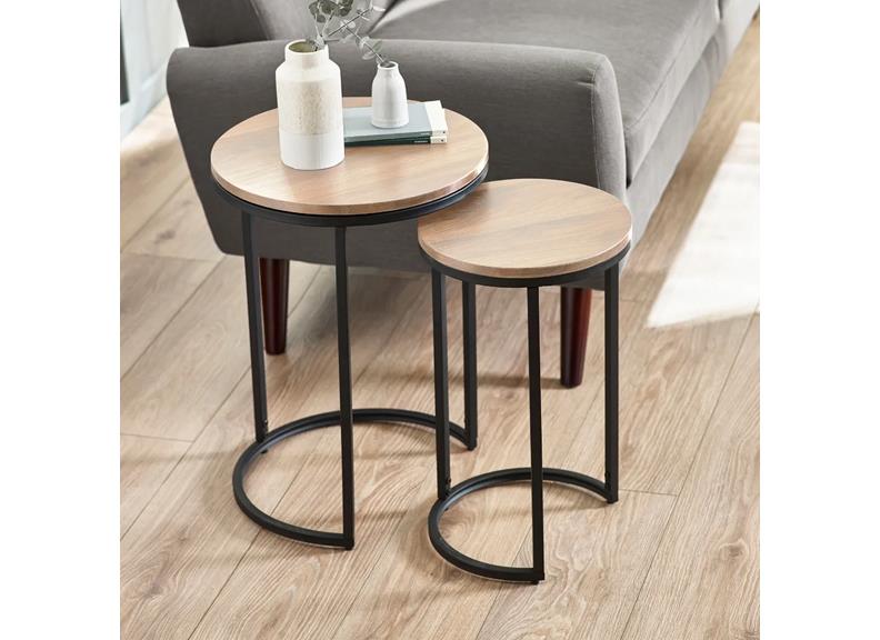 Tribeca Sonoma Oak Round Table Nest