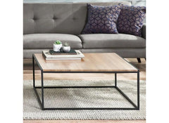 Tribeca Sonoma Oak Square Coffee Table - room