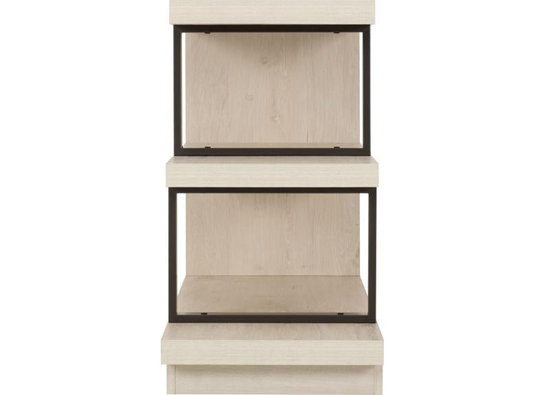 Turin TV Stand – Modern Wood & Metal TV Unit with Storage Cupboard – Contemporary Living Room Furniture
