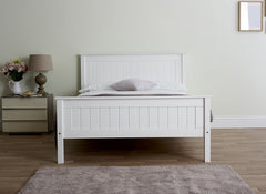 Taurus White Bed - front