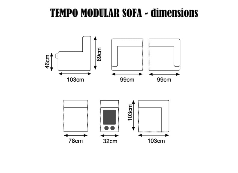 Tempo Green Fabric Modular Corner Sofa – Modern Corner Lounge Suite