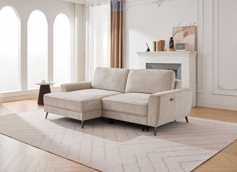 Thurso Left Hand Powered Sofa - closed