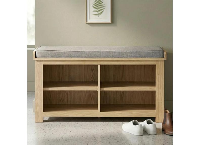 New Treviso Oak Shoe Bench